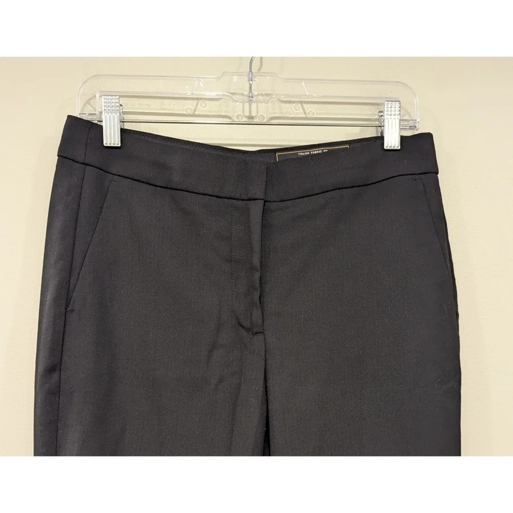 J. Crew Willa Cropped Flare Pants In Italian City Wool Blend Size 6